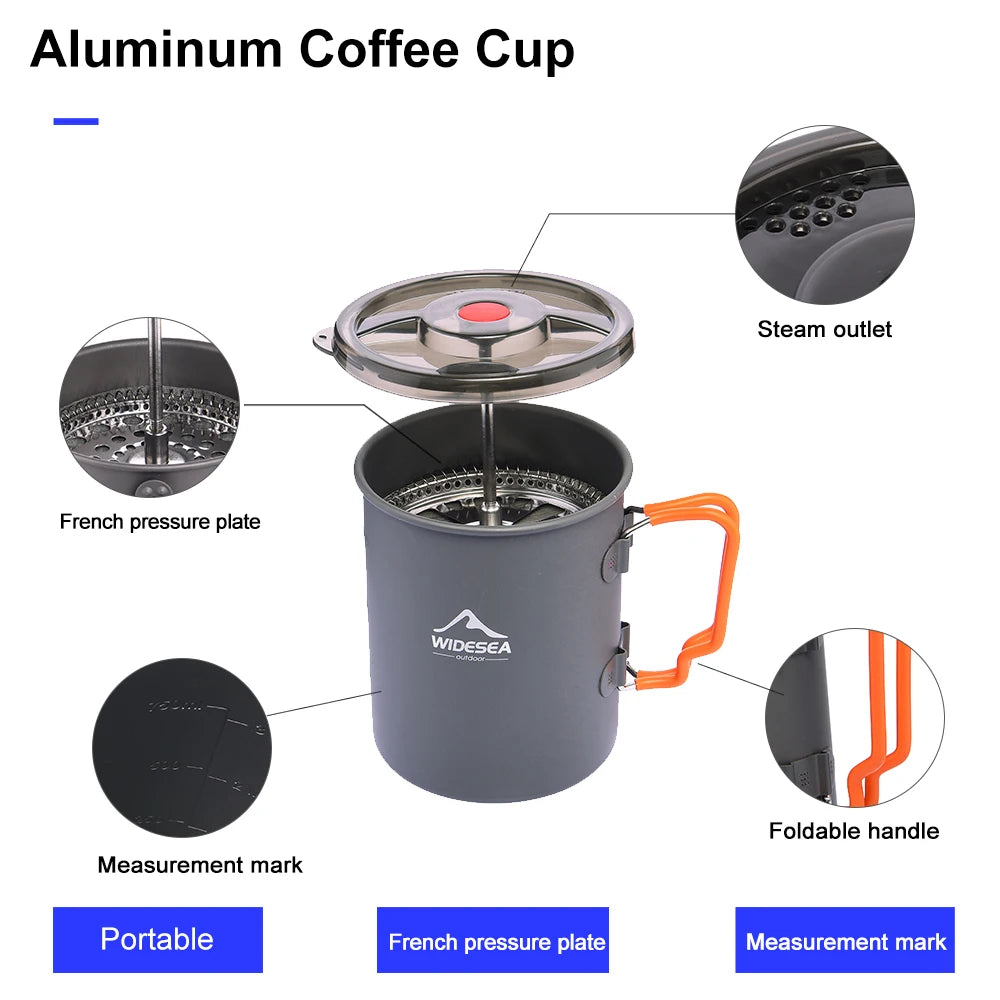 Widesea Coffee Pot with French Press