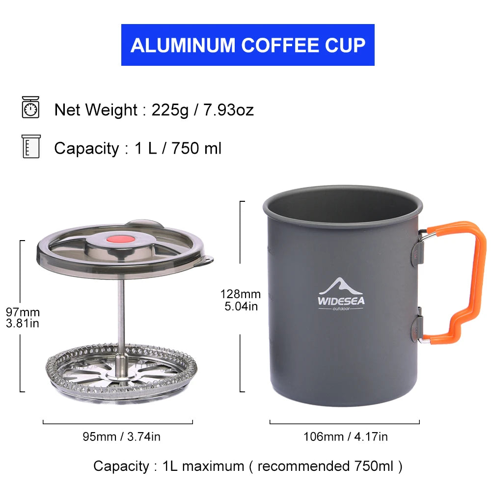 Widesea Coffee Pot with French Press