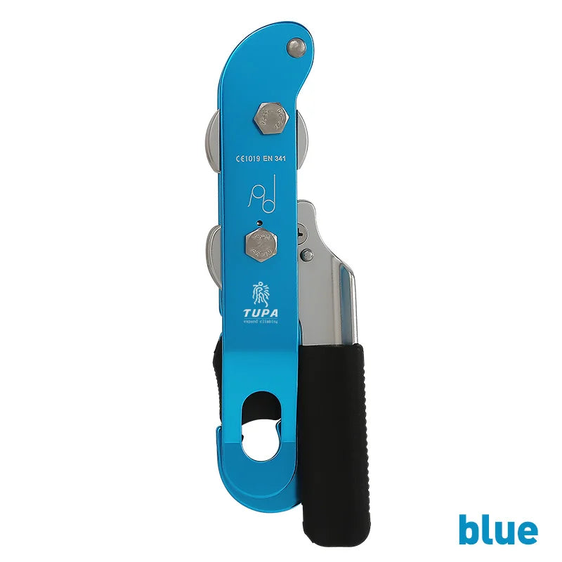 Handle-Control Stop Abseiling Device