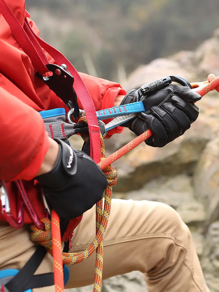 XINDA Full Finger Cowhide Climbing Gloves