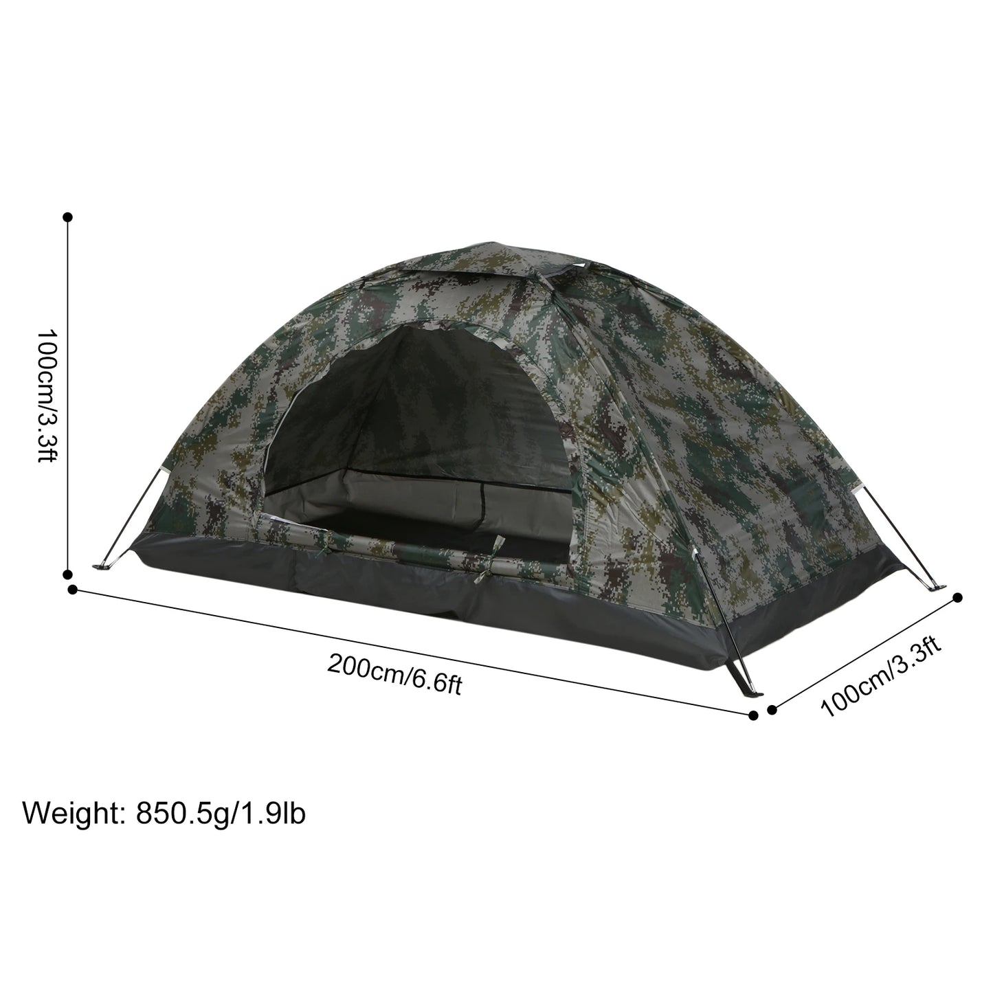 TOMSHOO Ultralight 1-2 Person Camping Tent