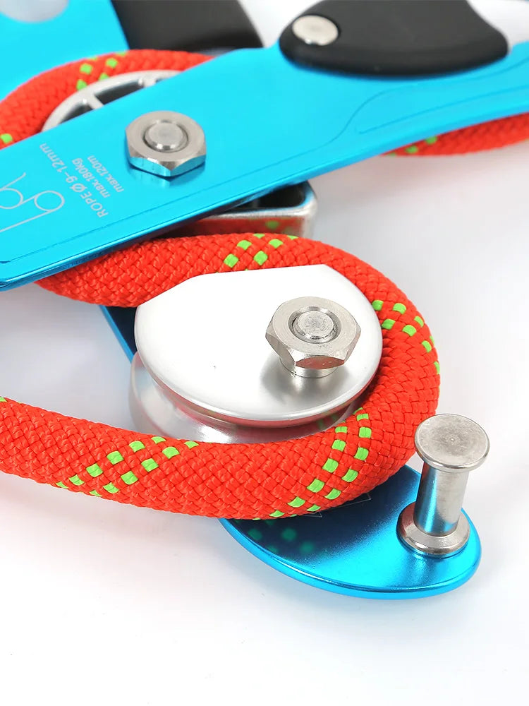 Handle-Control Stop Abseiling Device