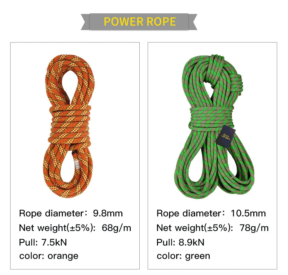 XINDA Dynamic Rock Climbing Rope
