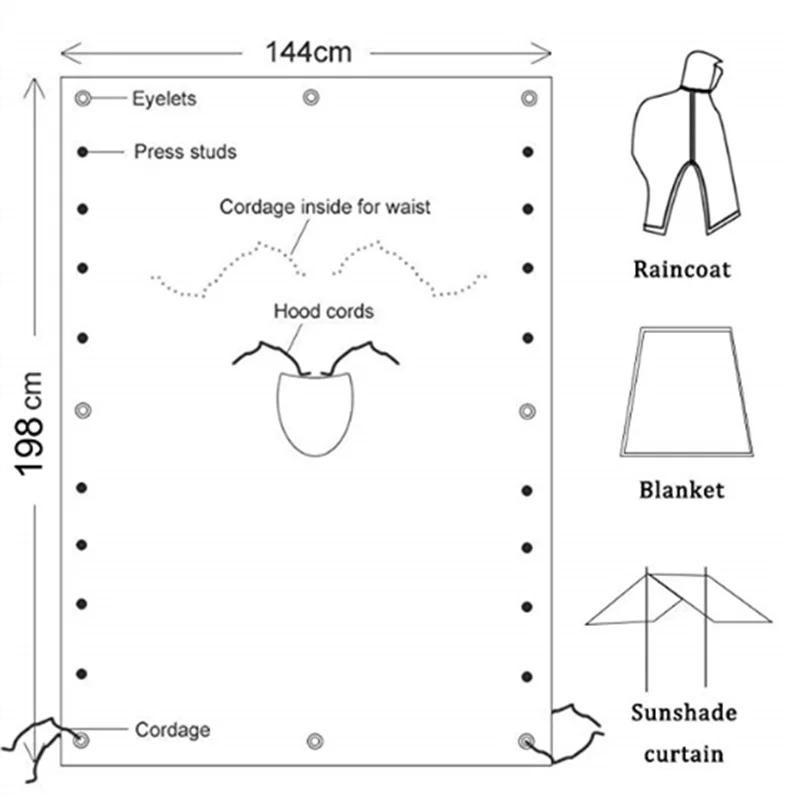 3-in-1 Multifunctional Waterproof Raincoat