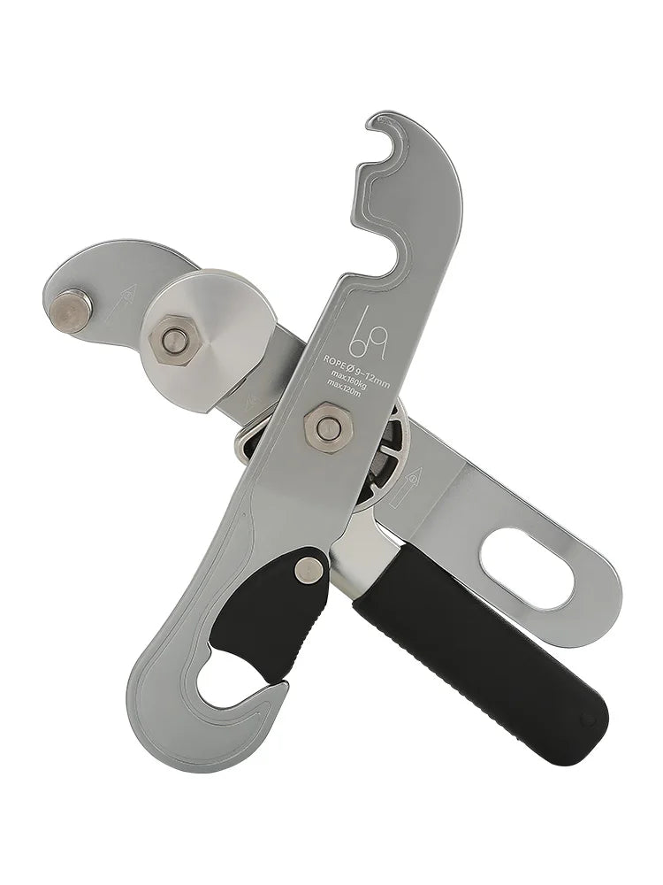 Handle-Control Stop Abseiling Device