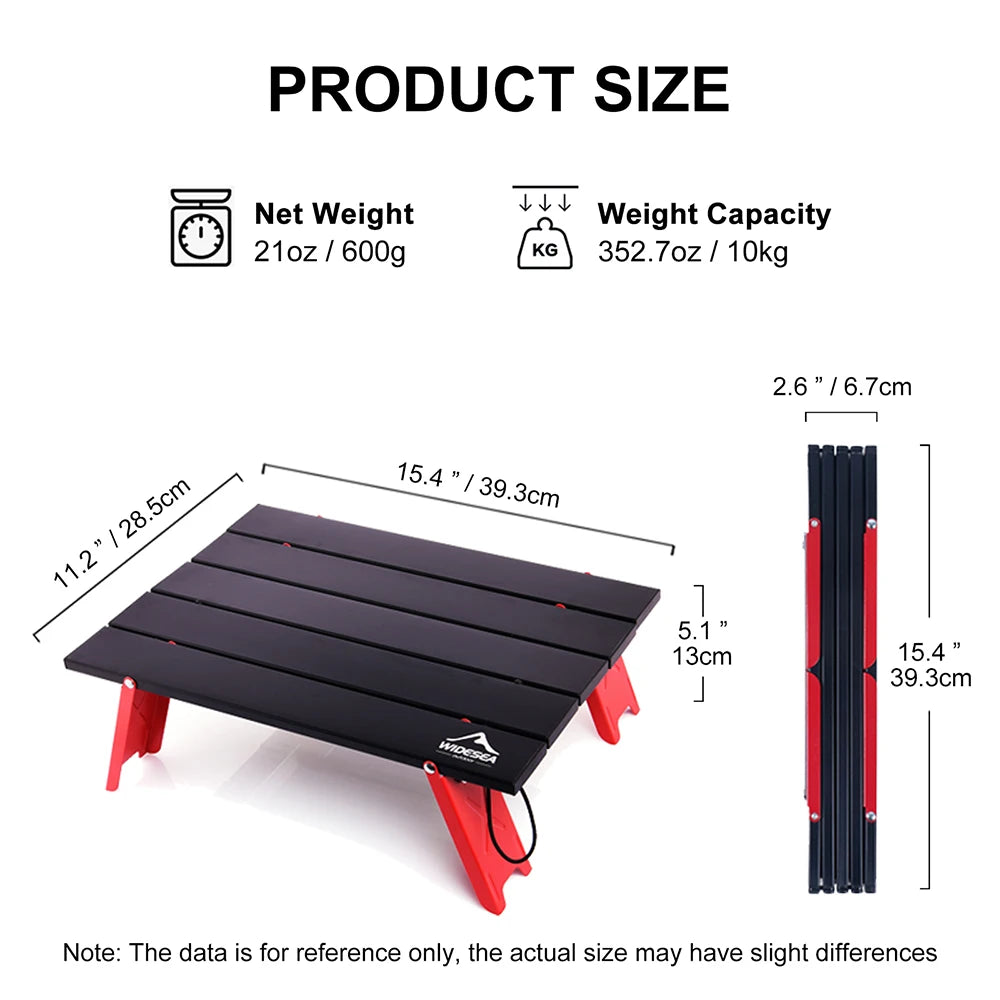 Widesea Foldable Mini Portable Camping Table
