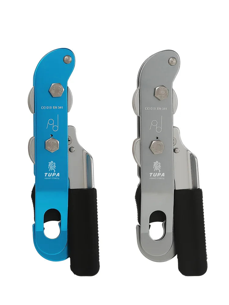 Handle-Control Stop Abseiling Device