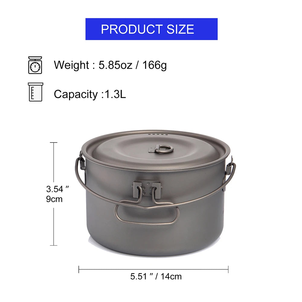 Widesea Titanium Cookware Pot