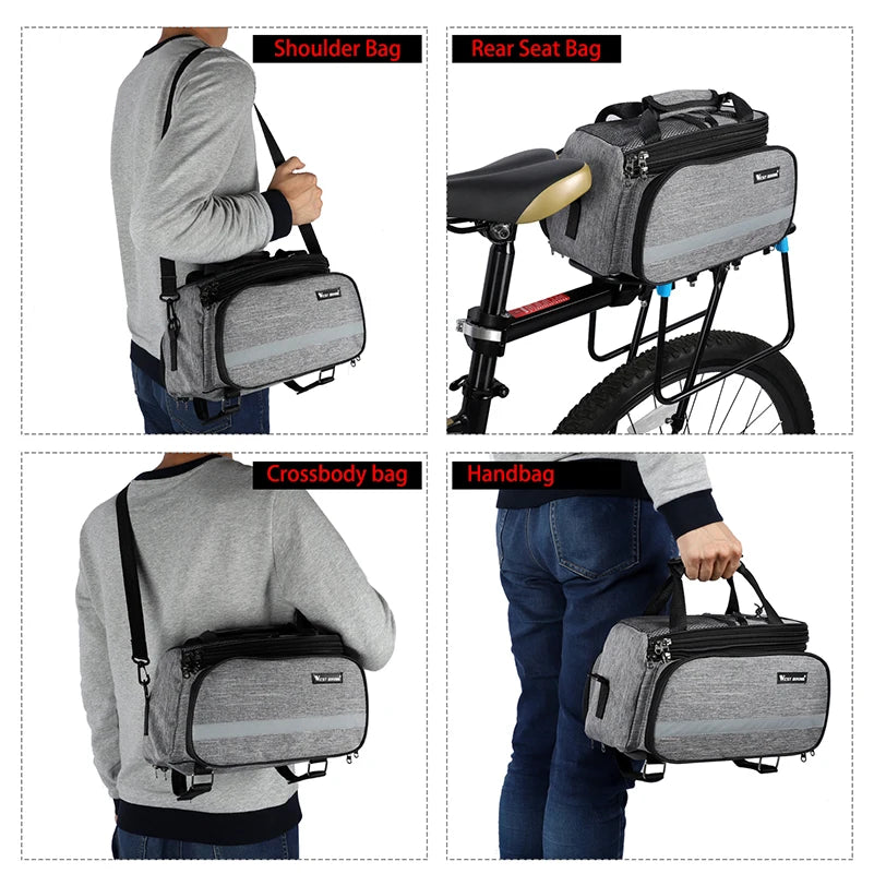 WEST BIKING Bike Rear Rack Bag