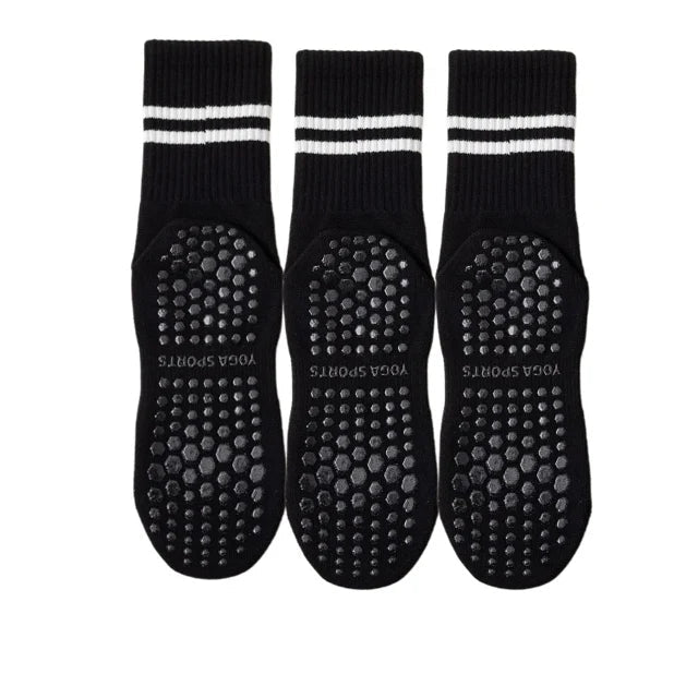3 Pairs Women Non-slip Yoga Socks