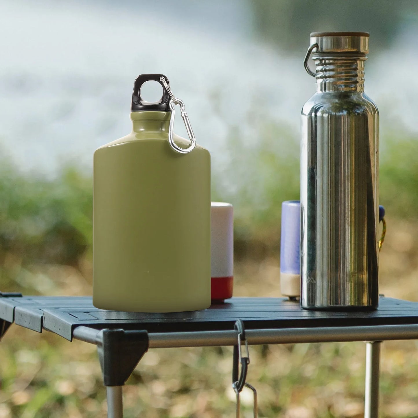 Portable Wear-Resistant Flat Kettle – 500ml