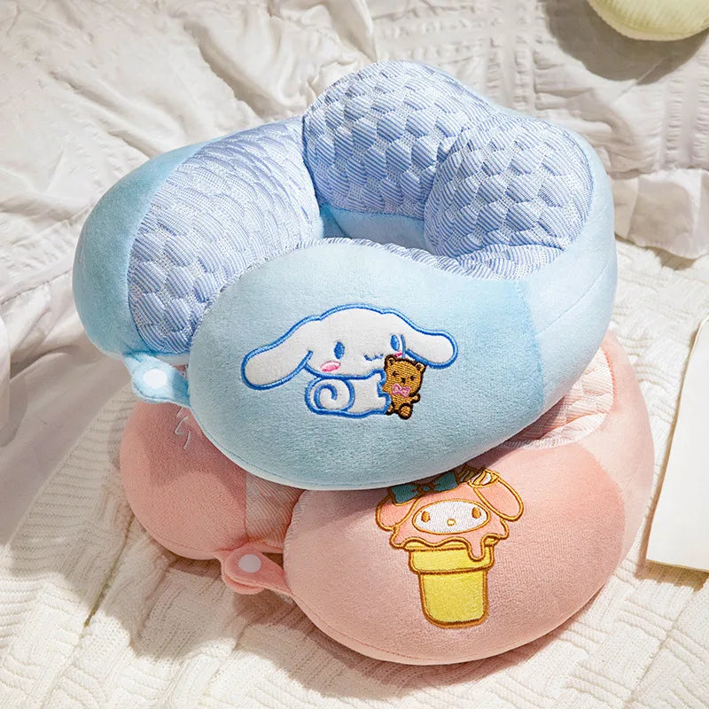 Lovely Kuromi & My Melody U-Shaped Neck Pillow