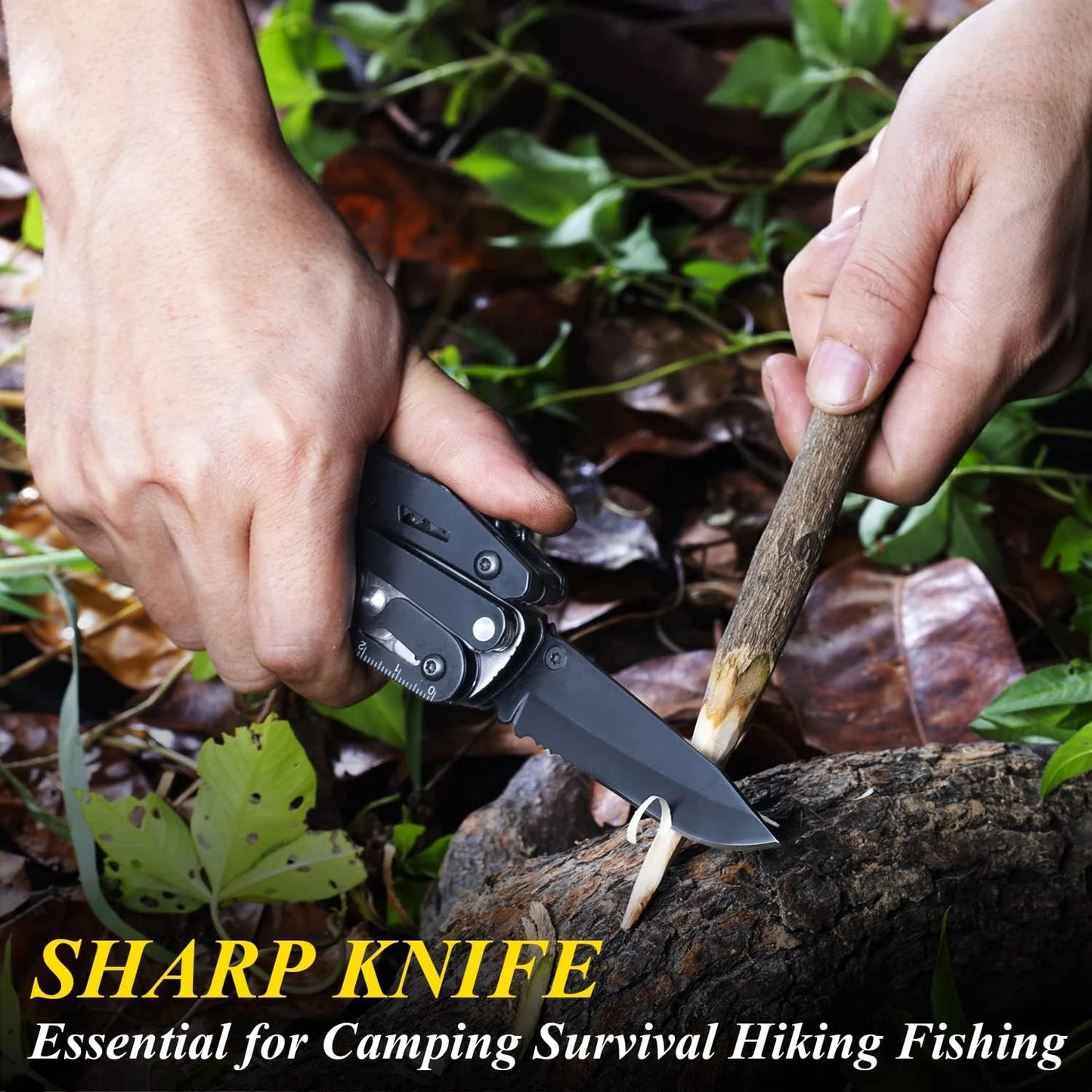 21-in-1 Stainless Steel Folding Multi-Tool Camping