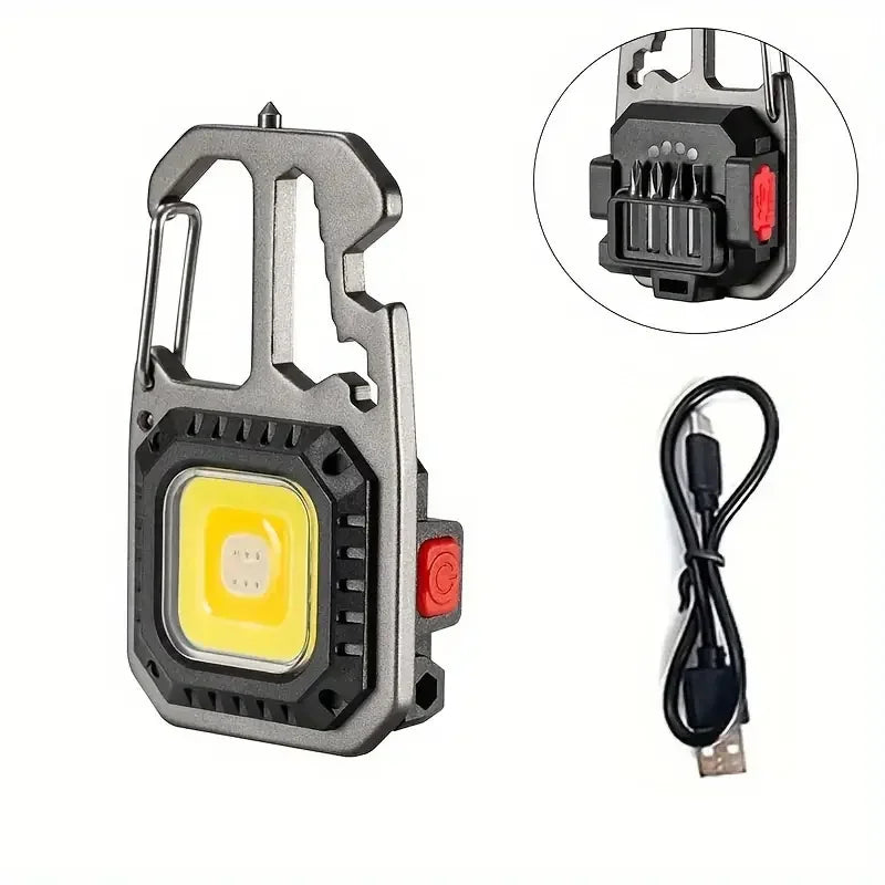 Multifunctional Mini LED Keychain Light