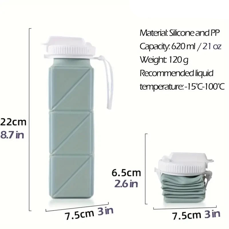Square Silicone Folding Mug