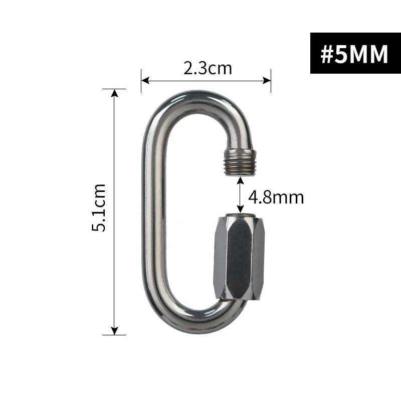 XINDA Safety Carabiner Stainless Steel O-Shape