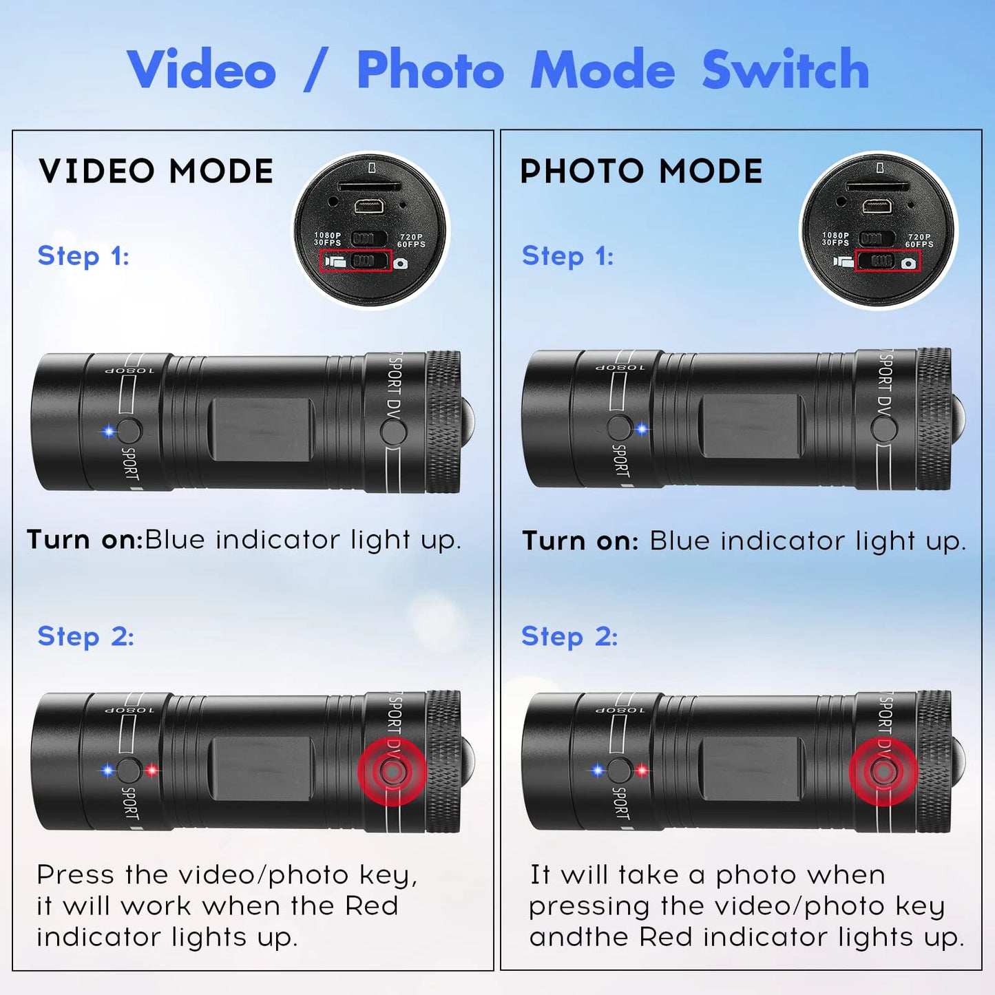 1080P Helmet Action Camera