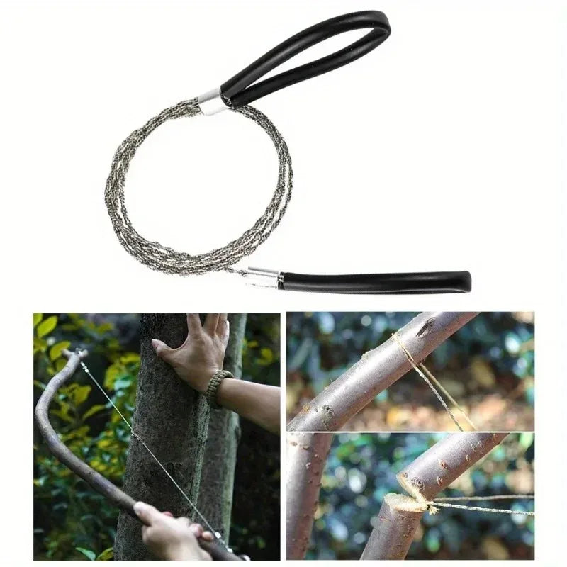 2PCS Portable Stainless Steel Wire Saw