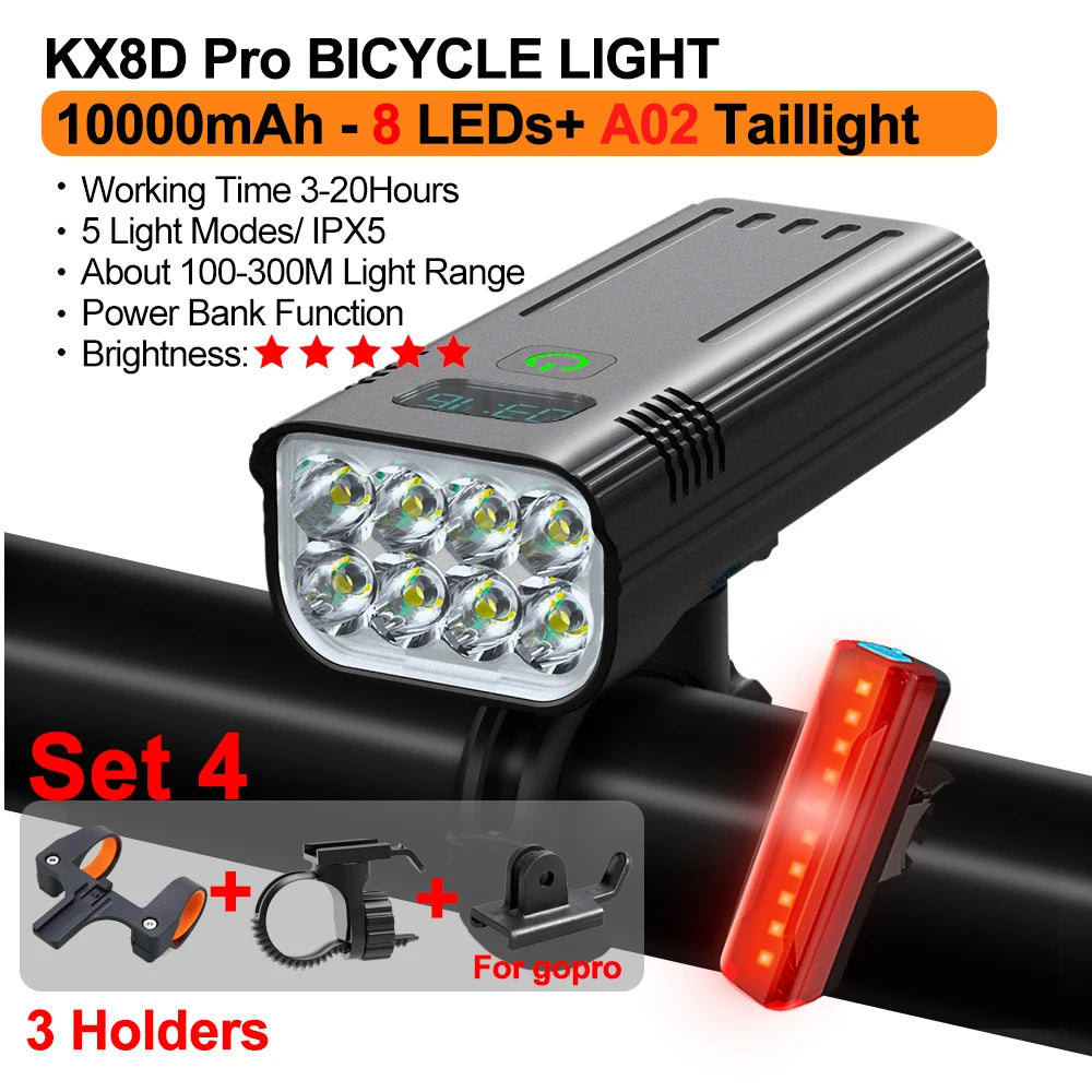 Bike Light with OLED Display & Power Bank