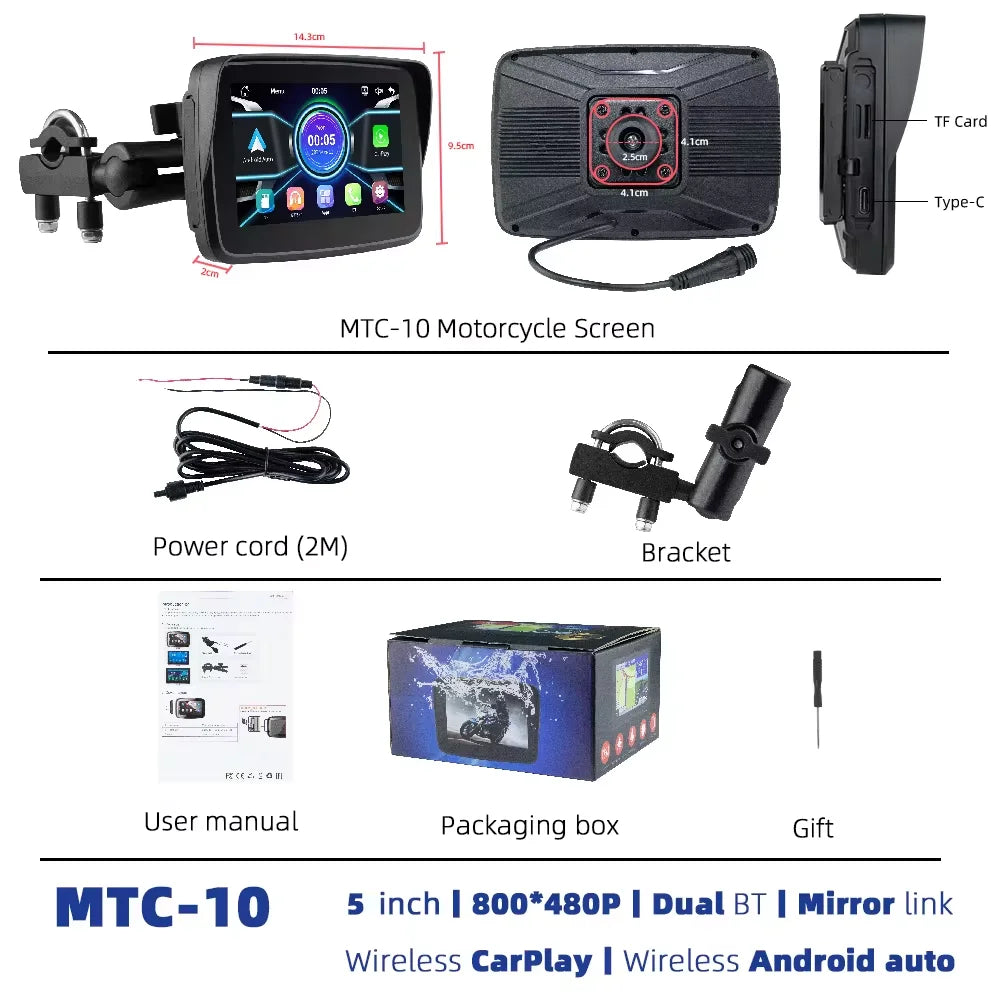 Portable Motorcycle GPS Navigation Dashboard