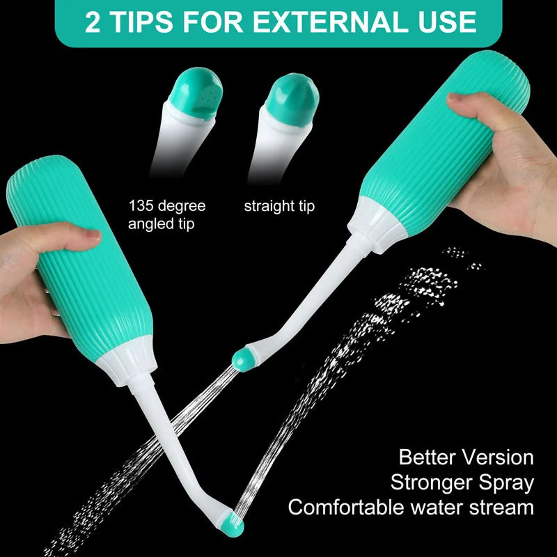 650ml Portable Handheld Bidet Bottle with Retractable Nozzle