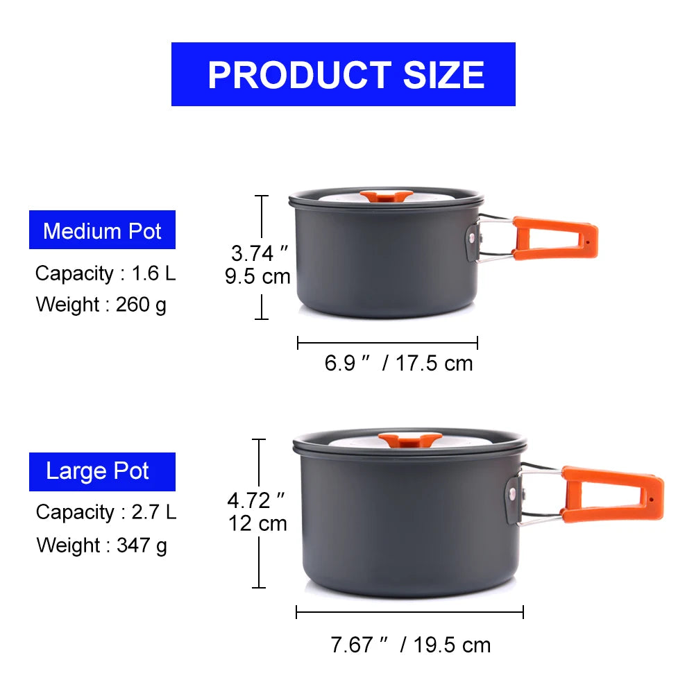 Widesea Aluminum Alloy Outdoor Cooking Pot