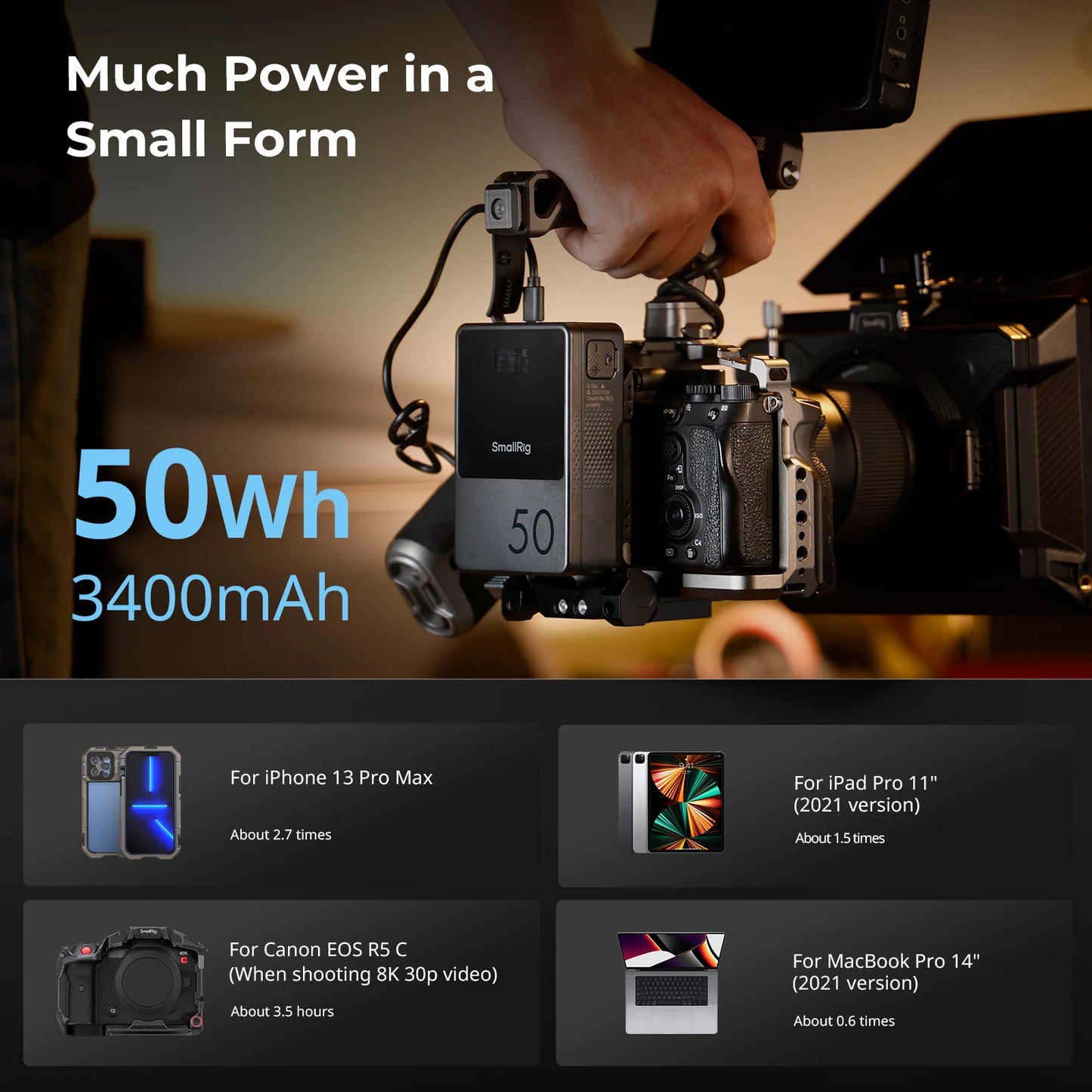 VB50 V Mount Battery