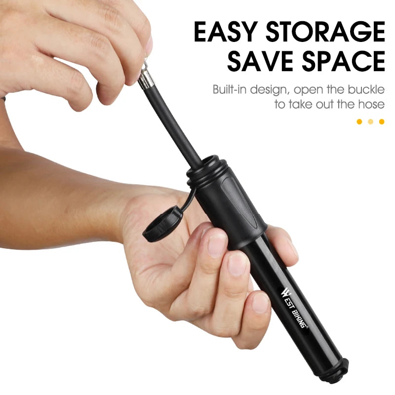 WEST BIKING Mini Bicycle Pump – 100 PSI