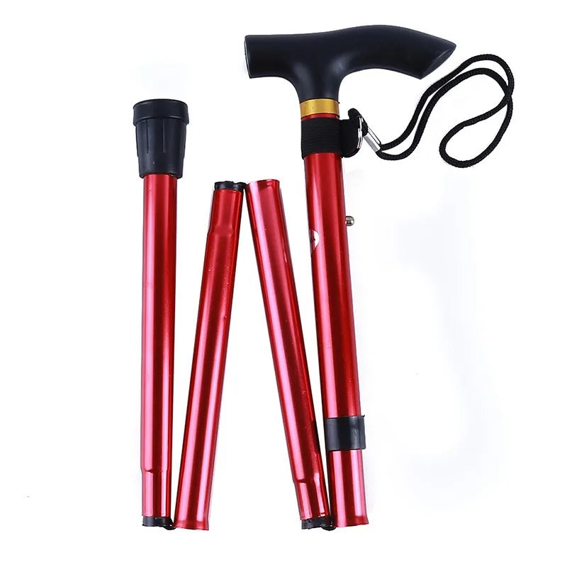 Outdoor Folding Aluminum Alloy Trekking Pole