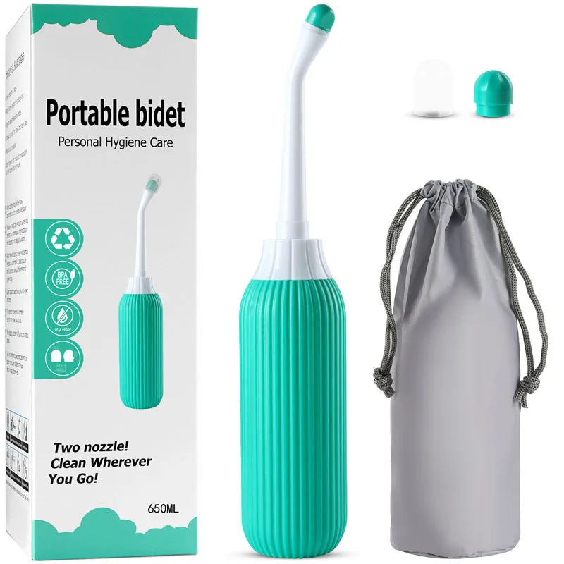 650ml Portable Handheld Bidet Bottle with Retractable Nozzle