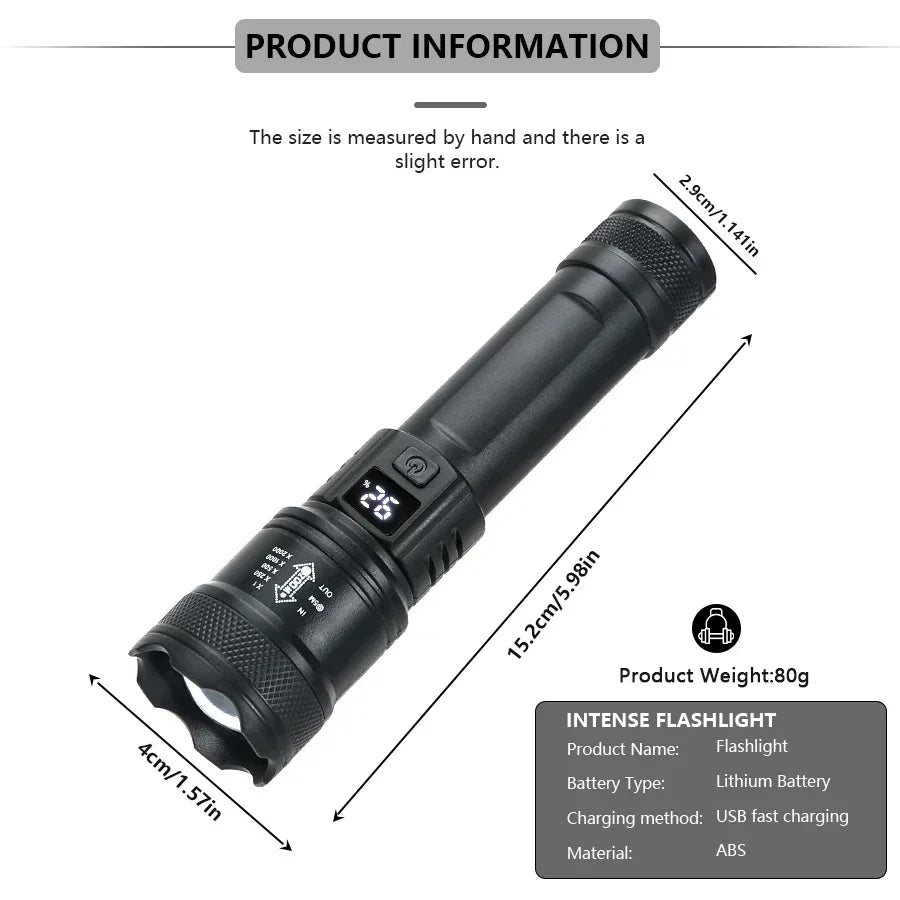 9900LM Powerful LED Flashlight