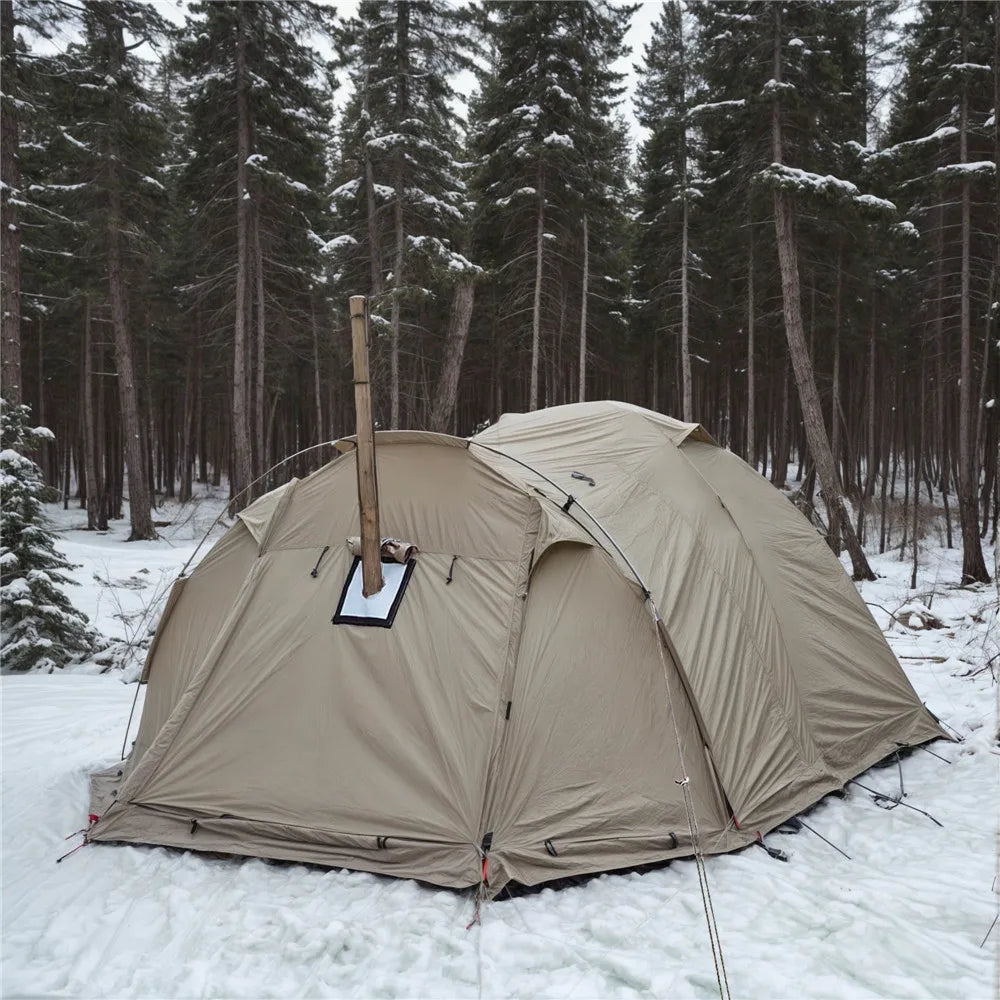 Fireproof Winter Tent with Stove Jack & Snow Skirt