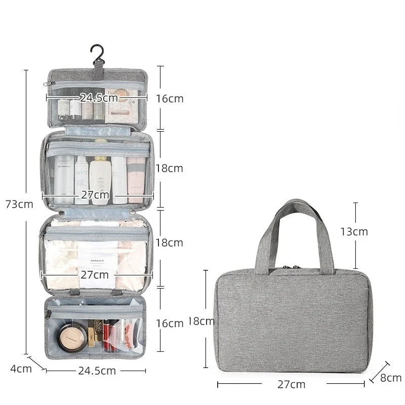 Travel Waterproof Folding Toiletry Bag