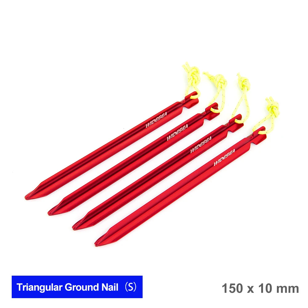 Widesea Camping 4pc/set Tent Pegs Stakes Nails