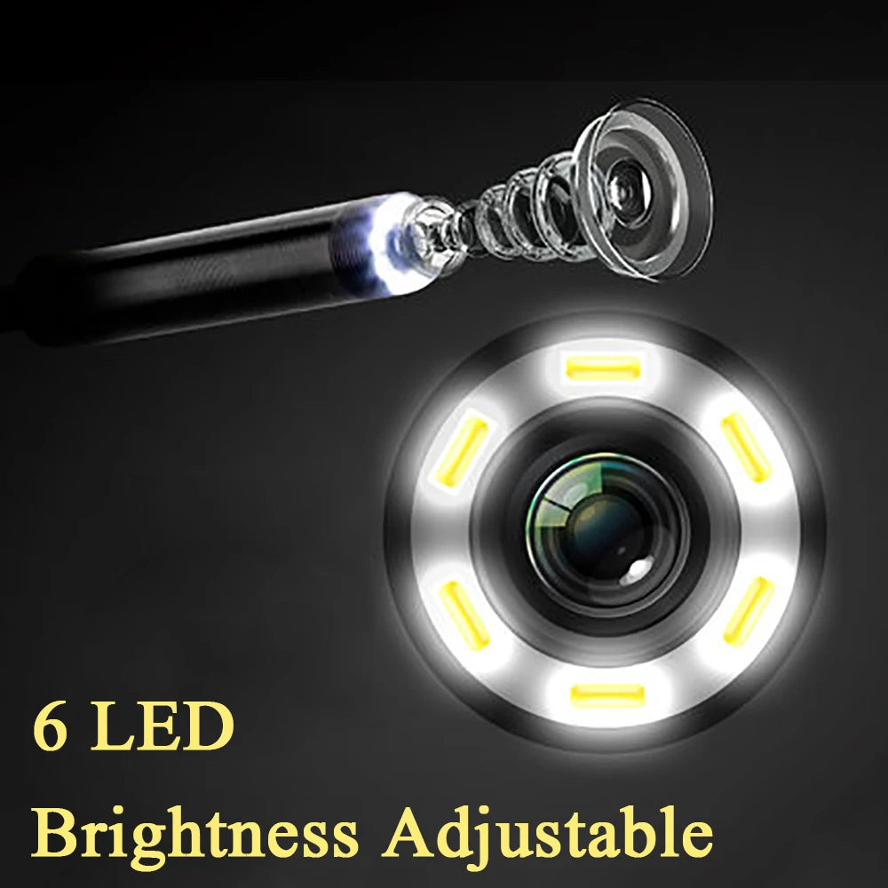 Endoscope Camera with 6 LED Lights