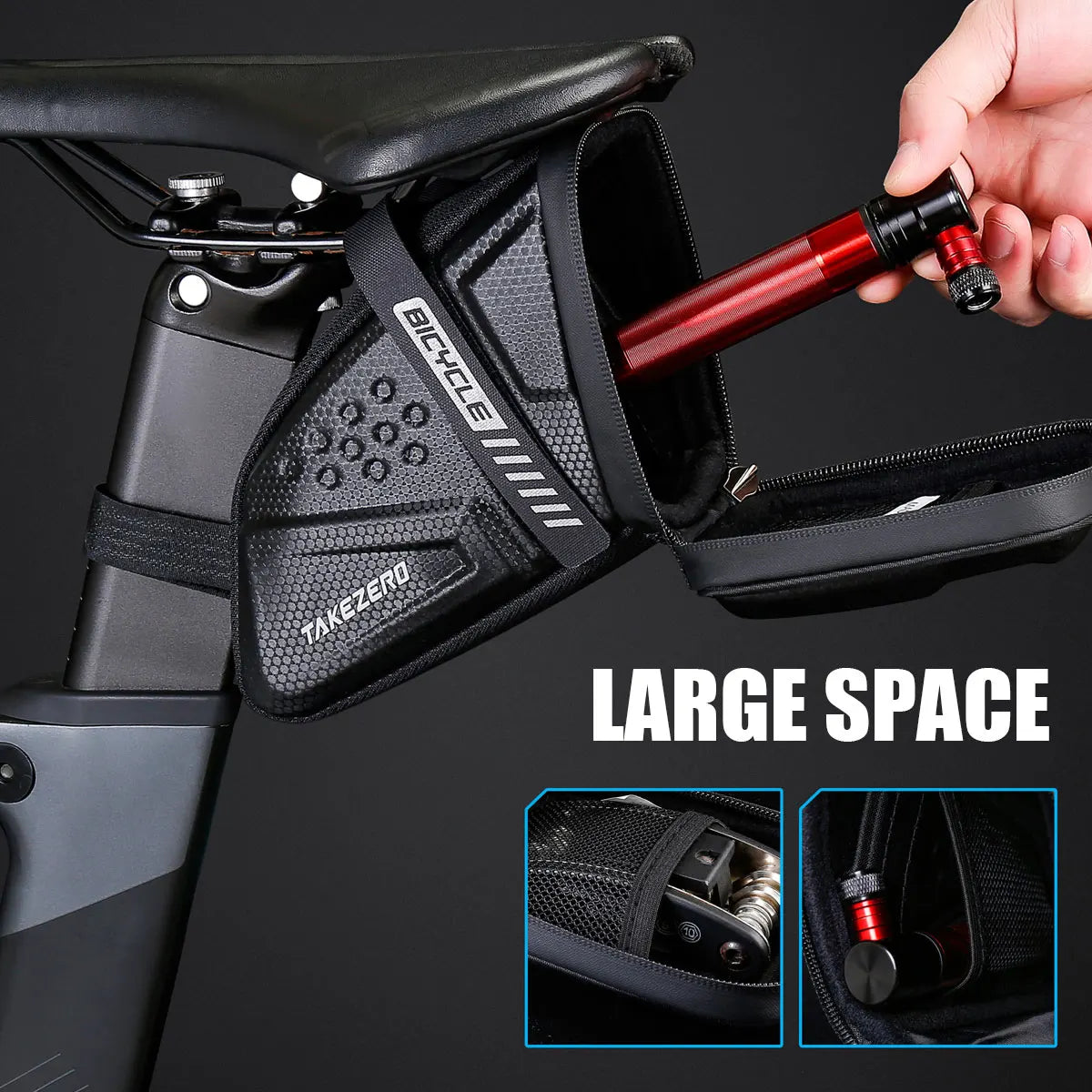 TAKEZERO TZ07 Bicycle Tail Saddle Bag
