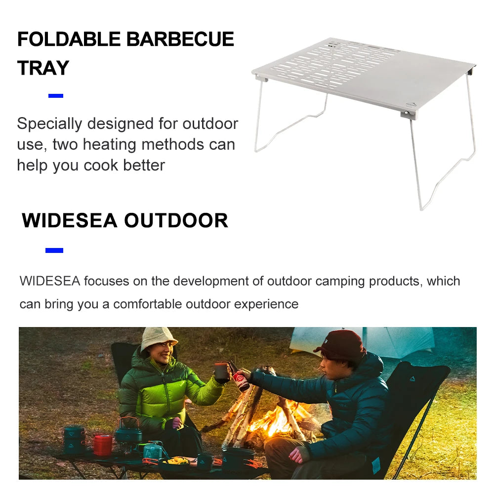 Widesea Titanium Charcoal BBQ Grill Net