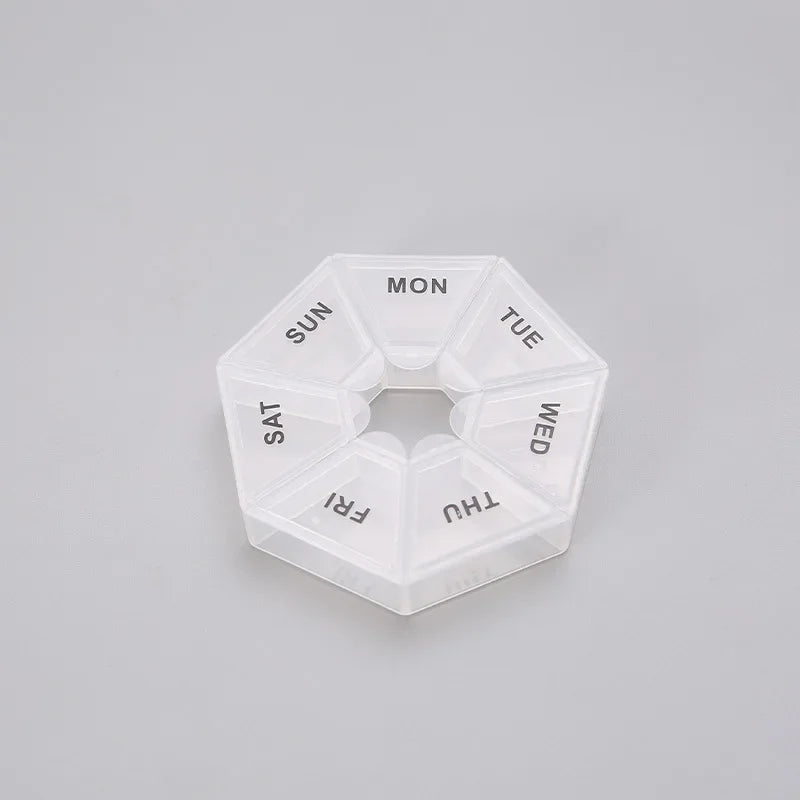 Mini Portable 7-Day Pill Organizer Box