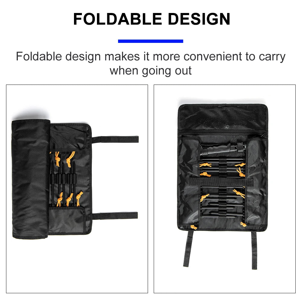 Widesea Camping Hammer & Tent Pegs Rope Set