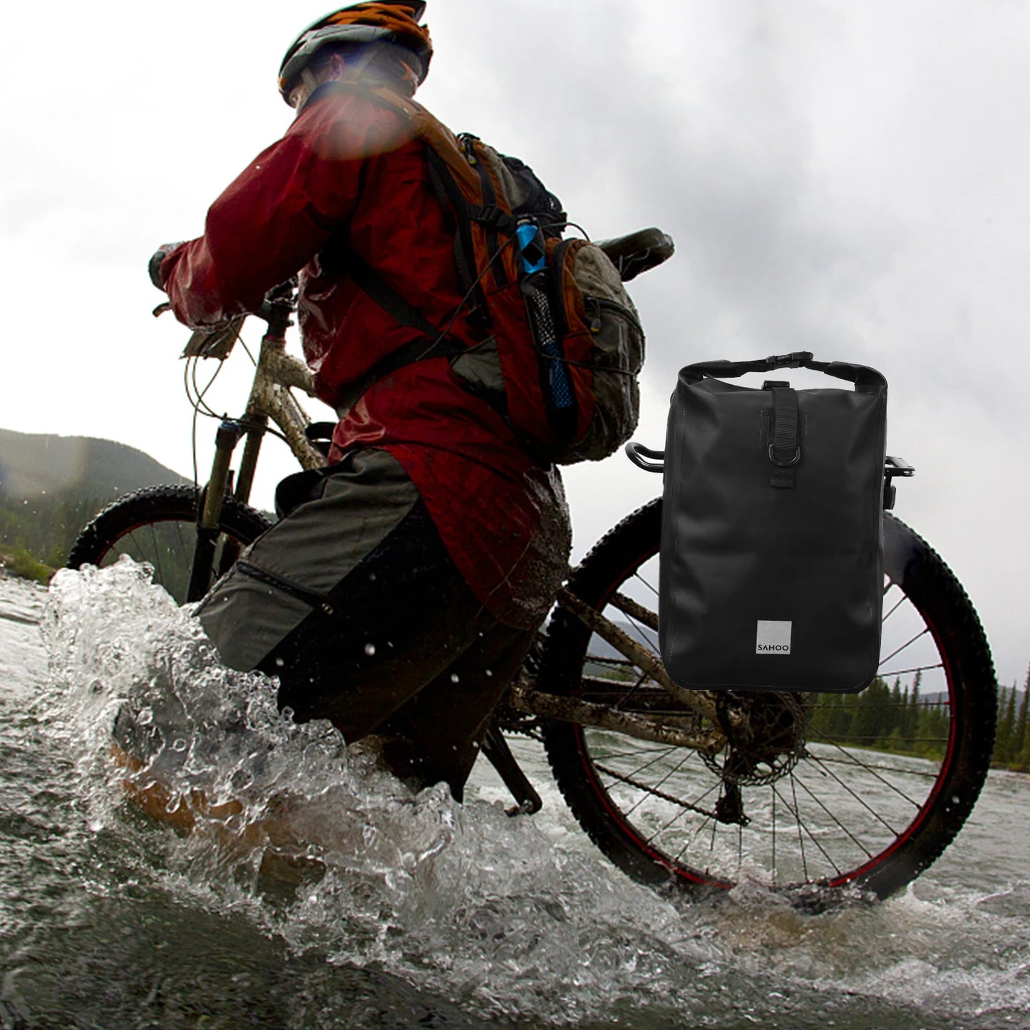 SAHOO Waterproof Bag bike Rear Seat Trunk