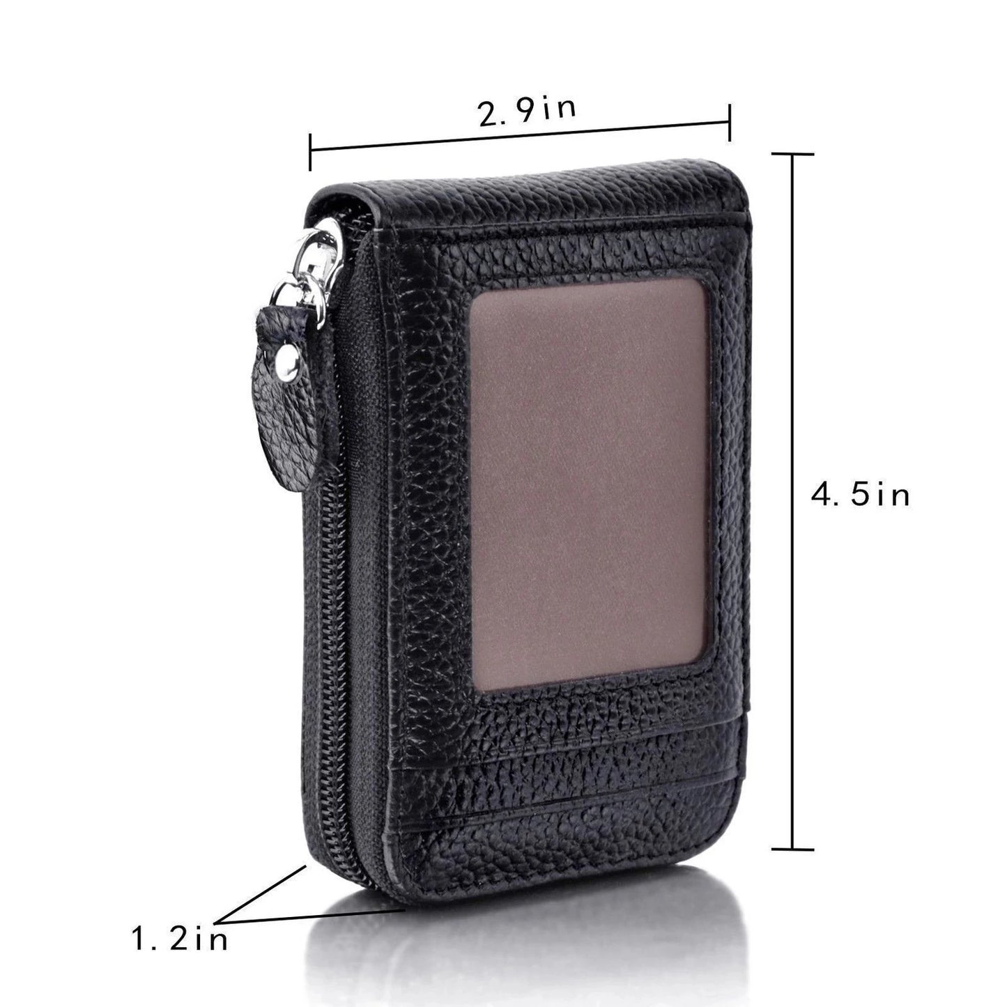 Men's Genuine Leather Wallet with RFID Blocking