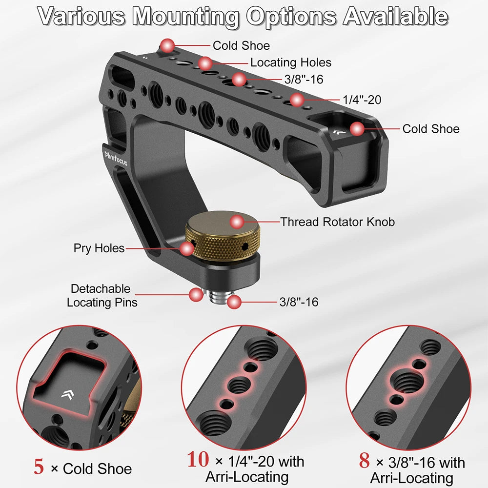 Camera Stabilizer Top Handle for filmmaking
