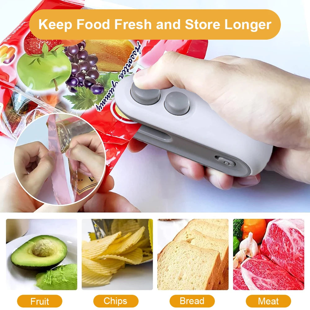Rechargeable Handheld Food Sealer