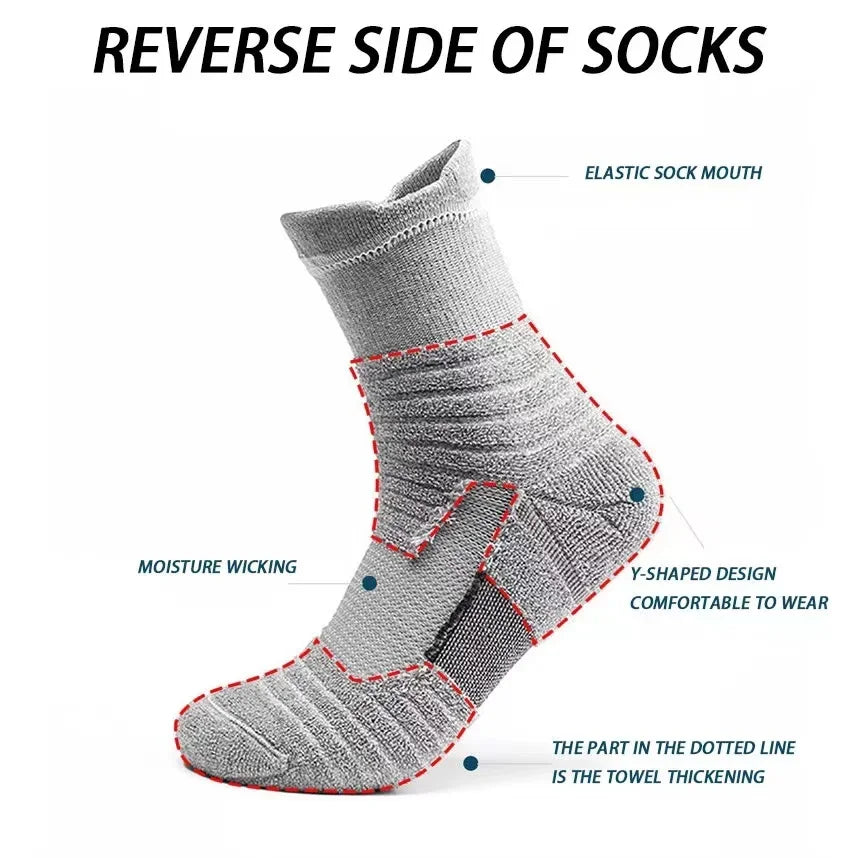 3 Pairs/Lot Men's Compression Sports Socks
