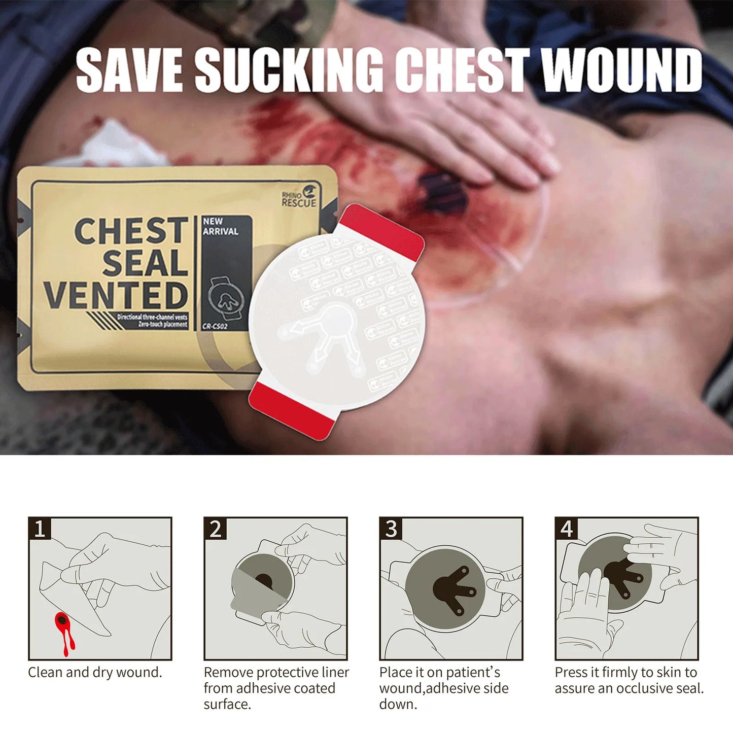 Rhino Rescue EDC Pouch First Aid Kit