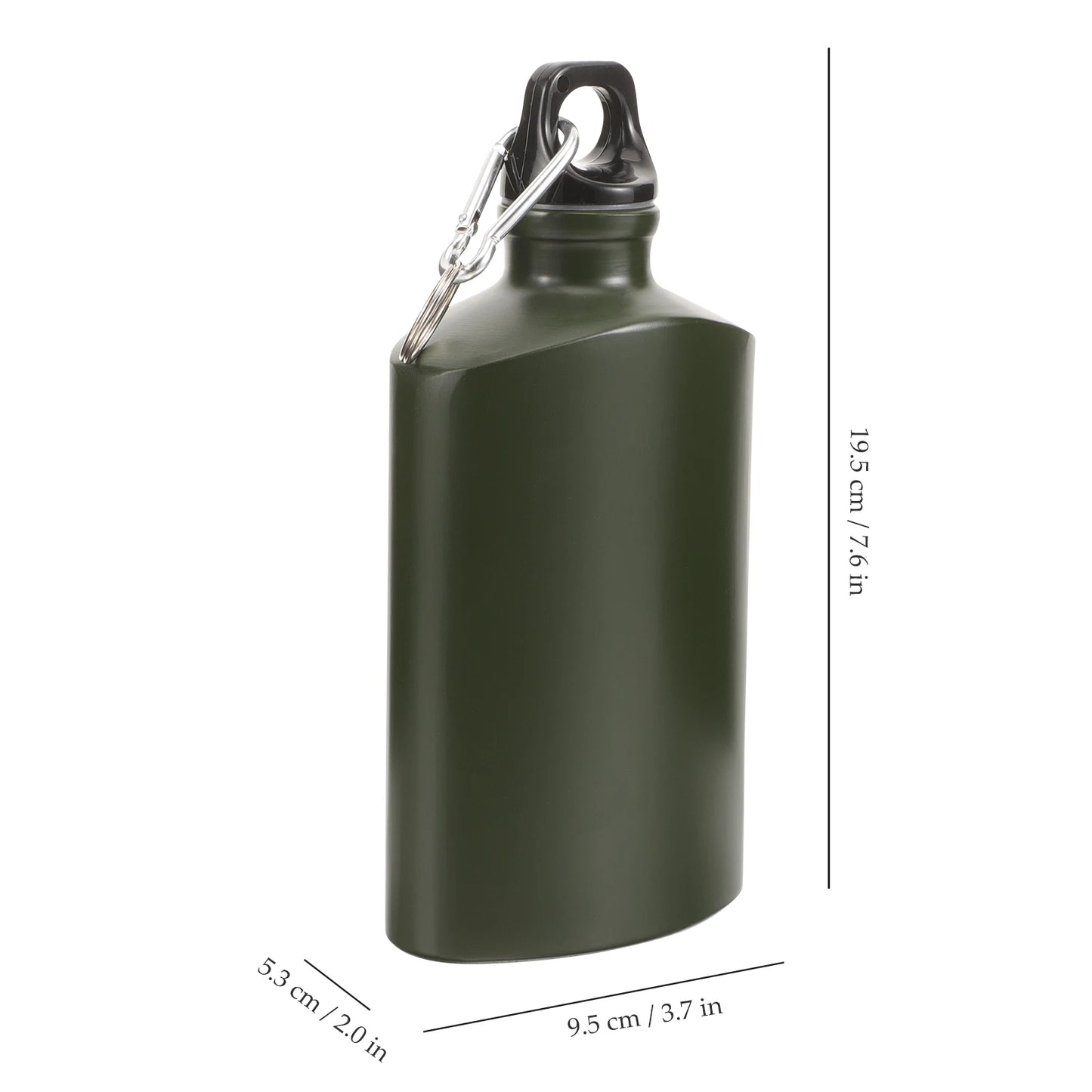 Portable Wear-Resistant Flat Kettle – 500ml