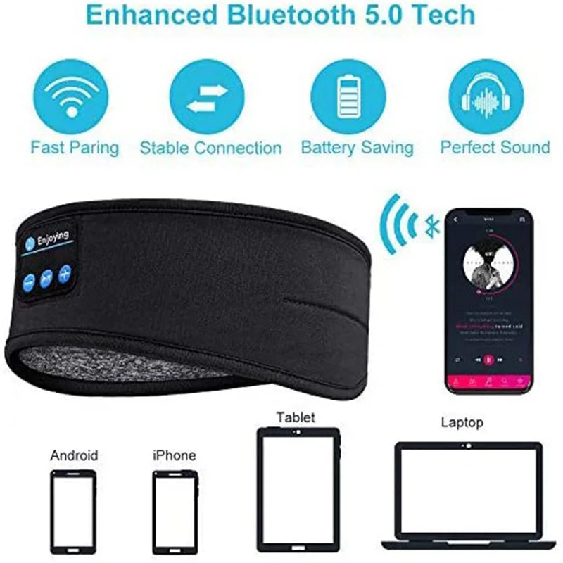 Bluetooth Sports Earphones Sleeping Headband