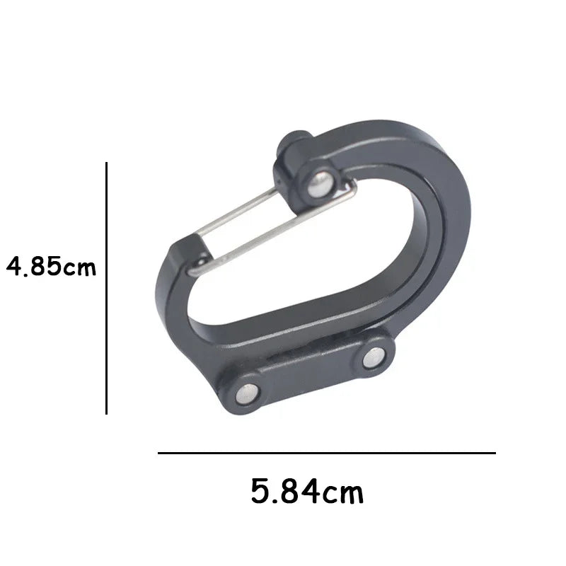 Multifunctional 360° Rotating Clip Carabiner