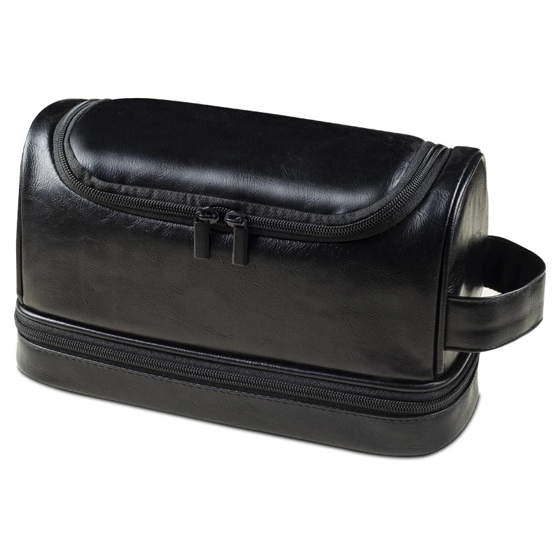 Men's Leather Travel Toiletry Bag