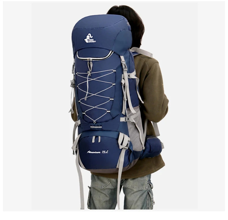 75L Camping Backpack with Rain Cover